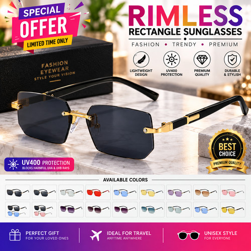 Luxury rimless rectangle - luxury,