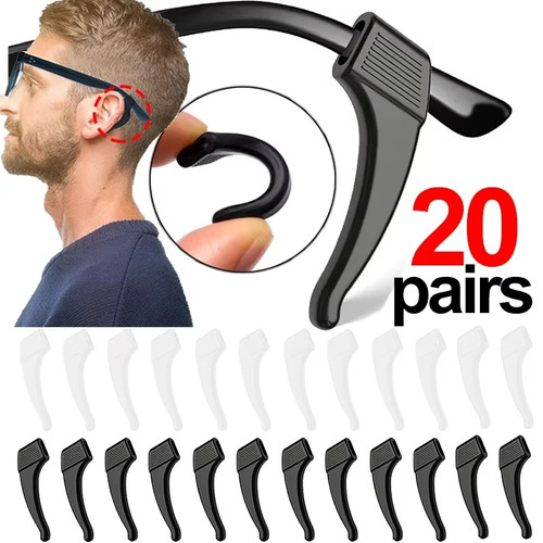 Pair silicone ear grip - silicone, glasses