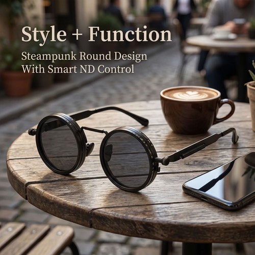 Polarized round sunglasses men - round,