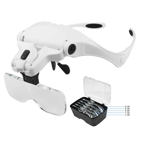 Led head magnifier - led,