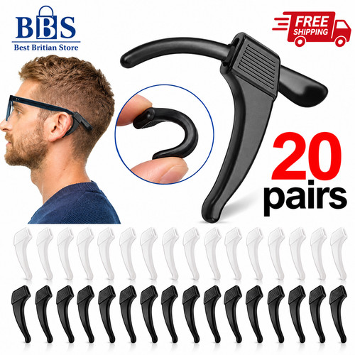 Pair silicone ear grip - ear, glasses