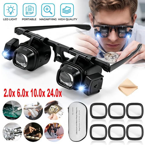 Adjustable led head magnifier - adjustable,