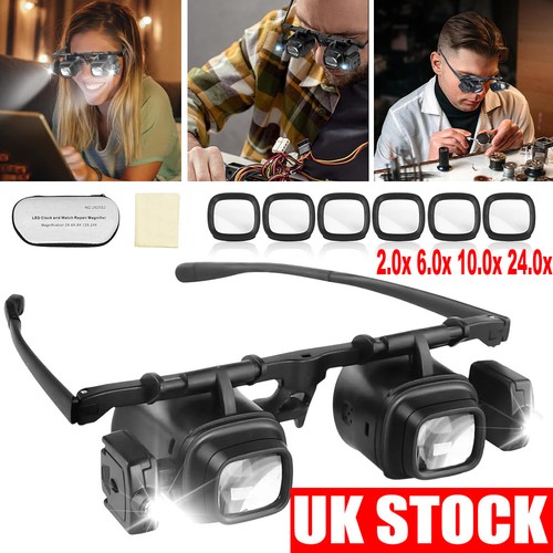 24x magnifier glasses led - 24x, w/2